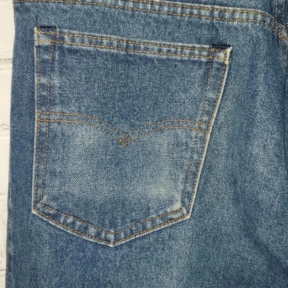 Vintage Levi’s Leather Tab Denim Jeans Mens 36x32 🇺🇸 - Picture 3 of 13